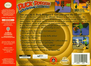 Duck Dodgers Starring Daffy Duck (USA) (En,Fr,Es) (Beta) (2000-03-07) box cover back